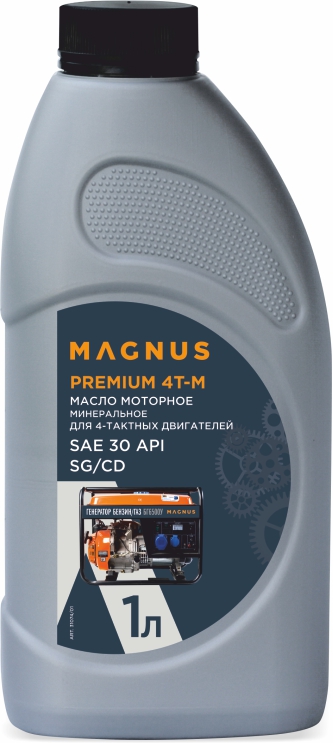 Масло четырехтактное минеральное MAGNUS OIL PREMIUM 4T-M, 1л в Астрахани